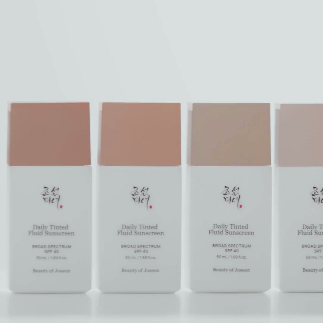 Daily Tinted Fluid Sunscreen - video background